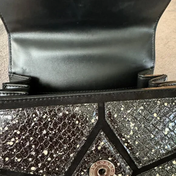 BVLGARI Serpenti Top-handle Bag - Black & White Snake - VERY RARE! - Picture 2 of 10